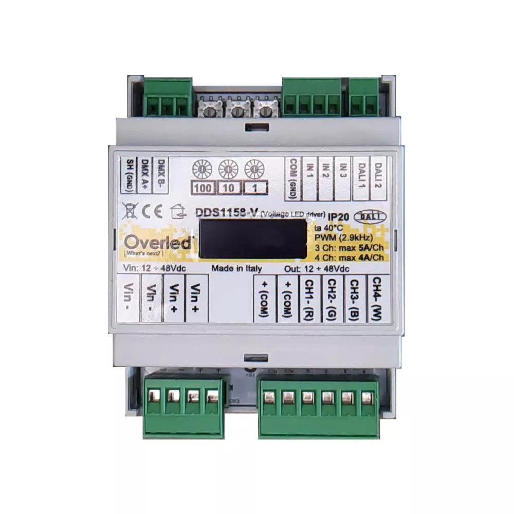 Driver DMX/RDM/DALI-2 - 4ch (1-240W DC/ch) - 5A 12V/ch / 4ch (1-120W DC/ch) - 5A 24V/ch / 4ch (1-192W DC/ch) | Multi Channel 4ch. 10~52V DC 768 W